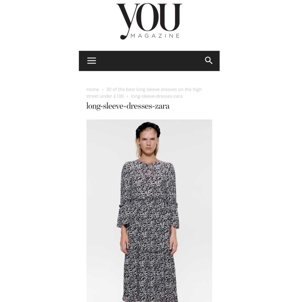 flower print Zara dress NWT